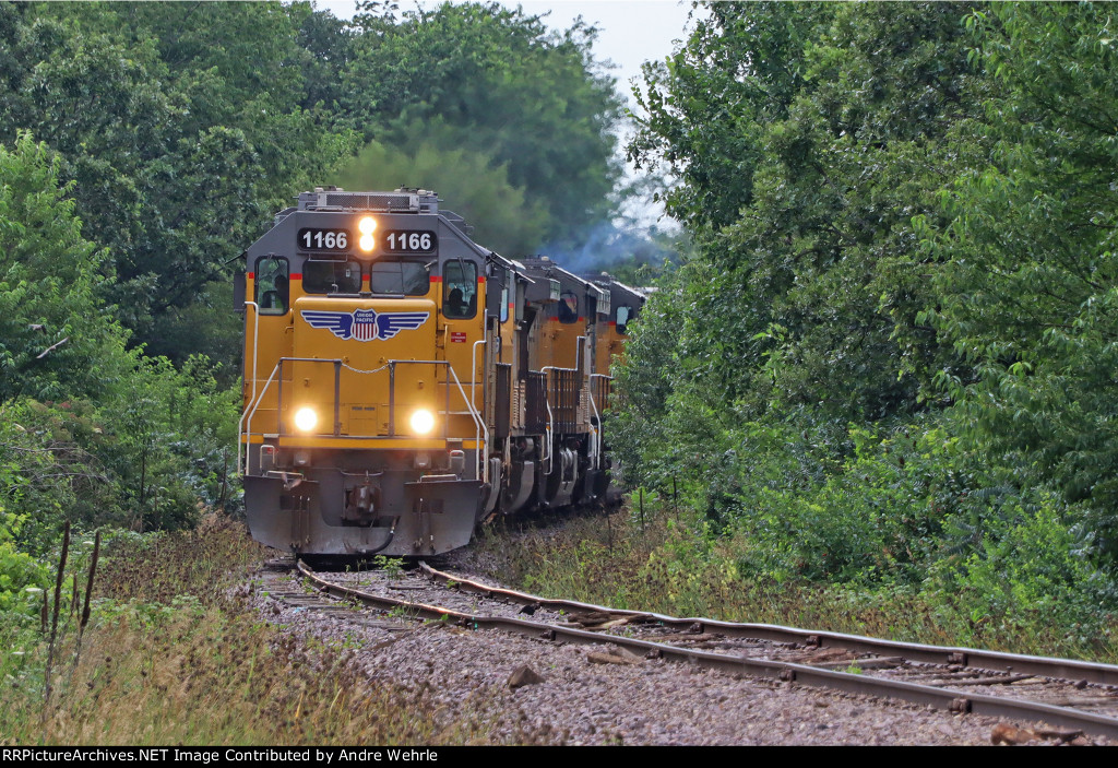 Rounding the bend approaching County H